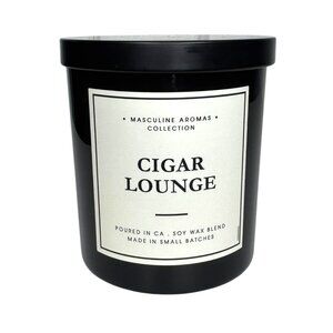 Leoben Co Cigar Lounge Masculine Aromas Collection Soy Wax Blend Candle, 9 Oz